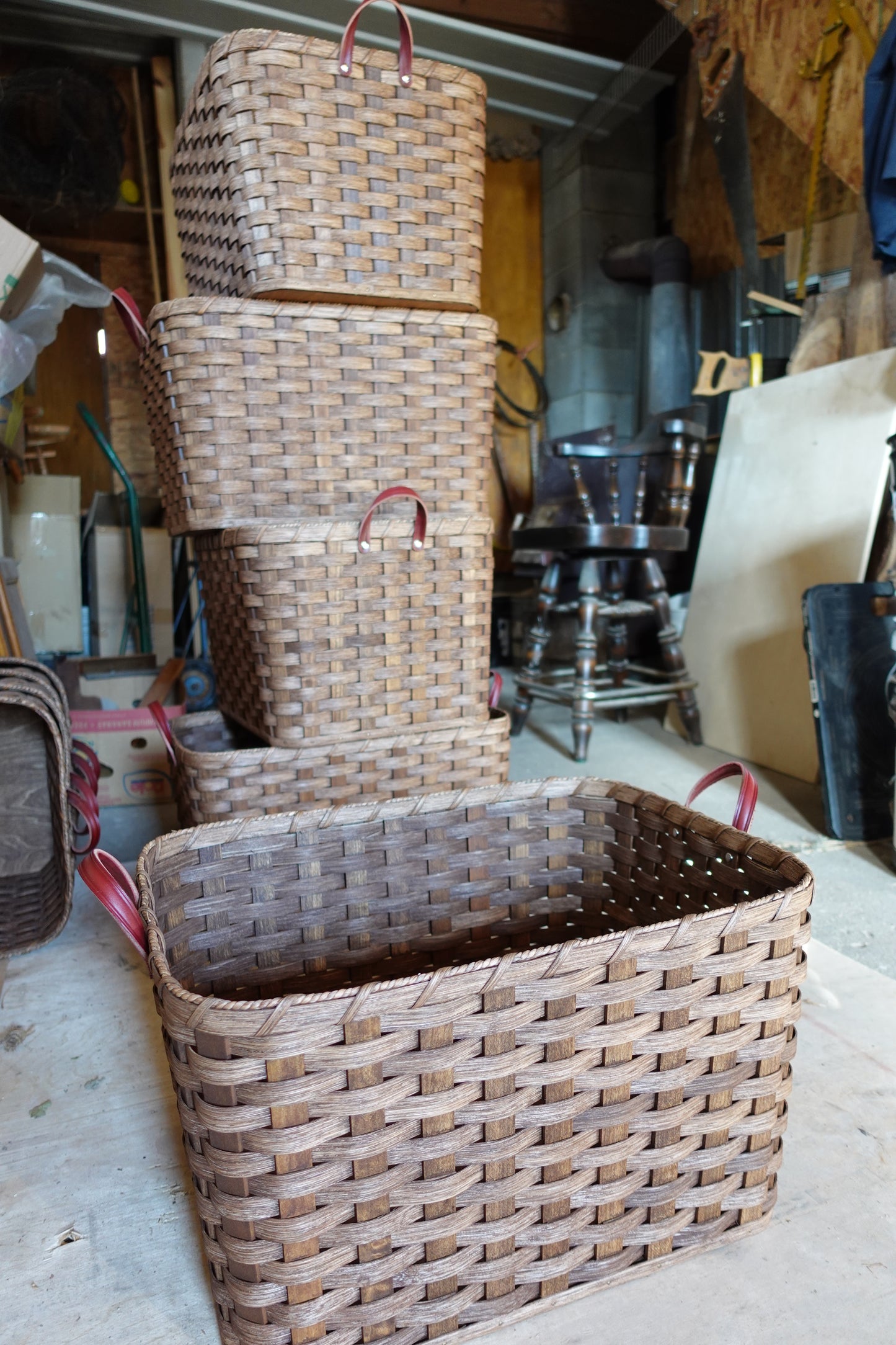 Handwoven Amish Laundry Basket