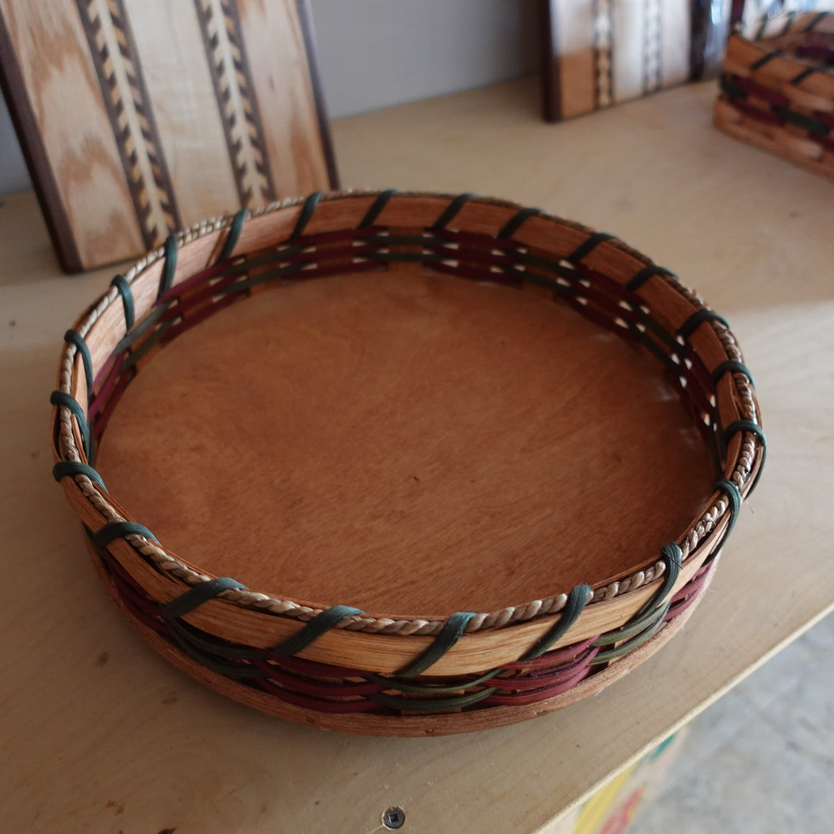 Lazy Susan Woven Basket